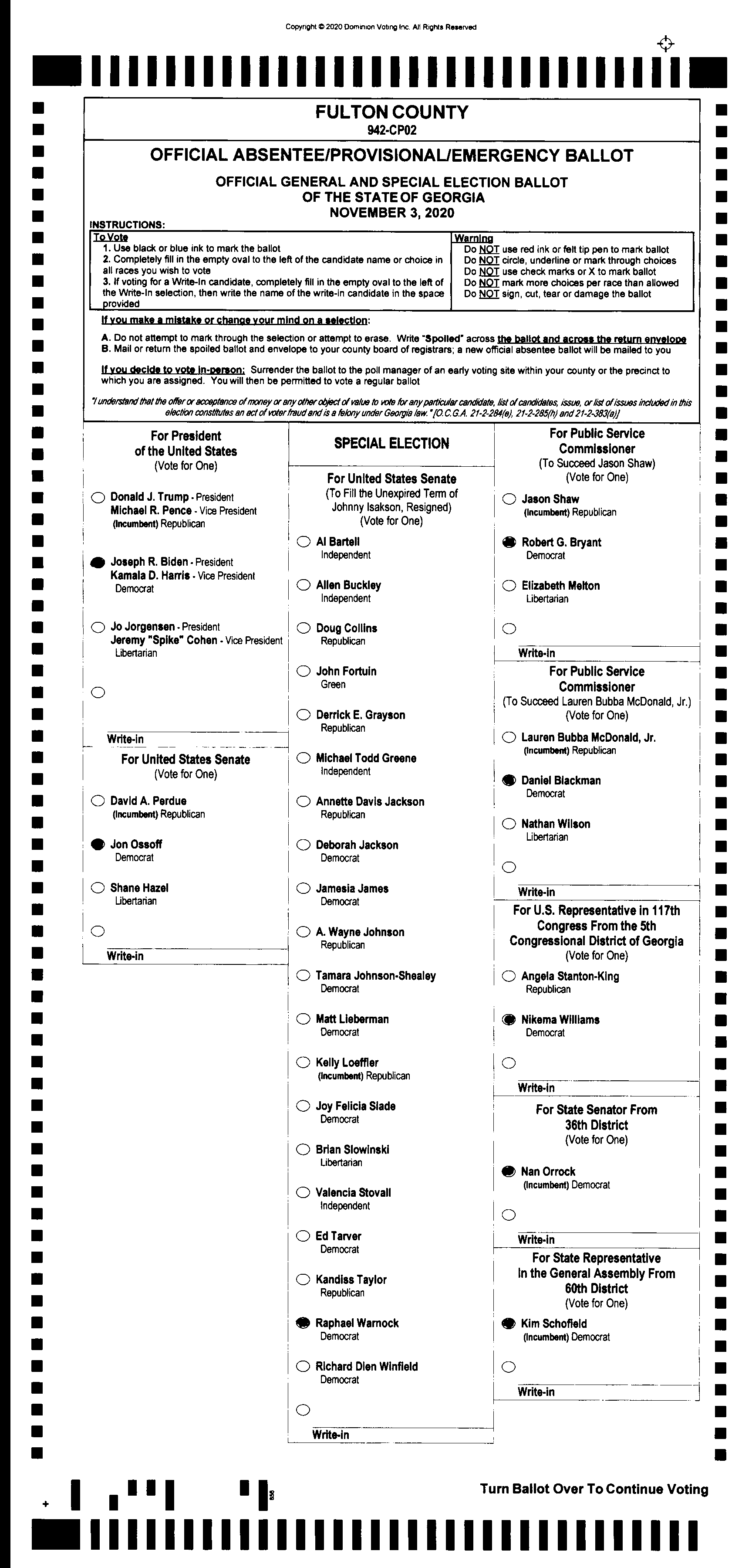 Doubled Ballot